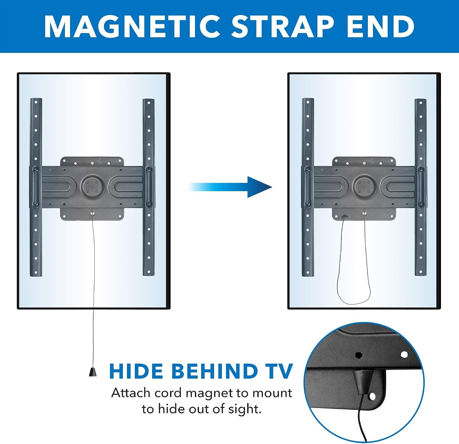 image:imageMountIt Landscape to Portrait Rotating TV Wall Mount Vertical Flush TV Mount with 360 Degree Rotation Fits VESA Up to 600x400 37 to 80 Inch Screens 110 Lbs Capacity