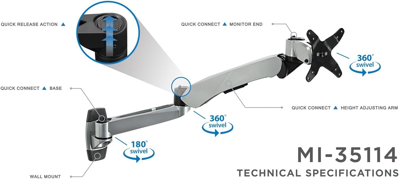 image:imageMountIt MI35114S TV Monitor Wall Mount