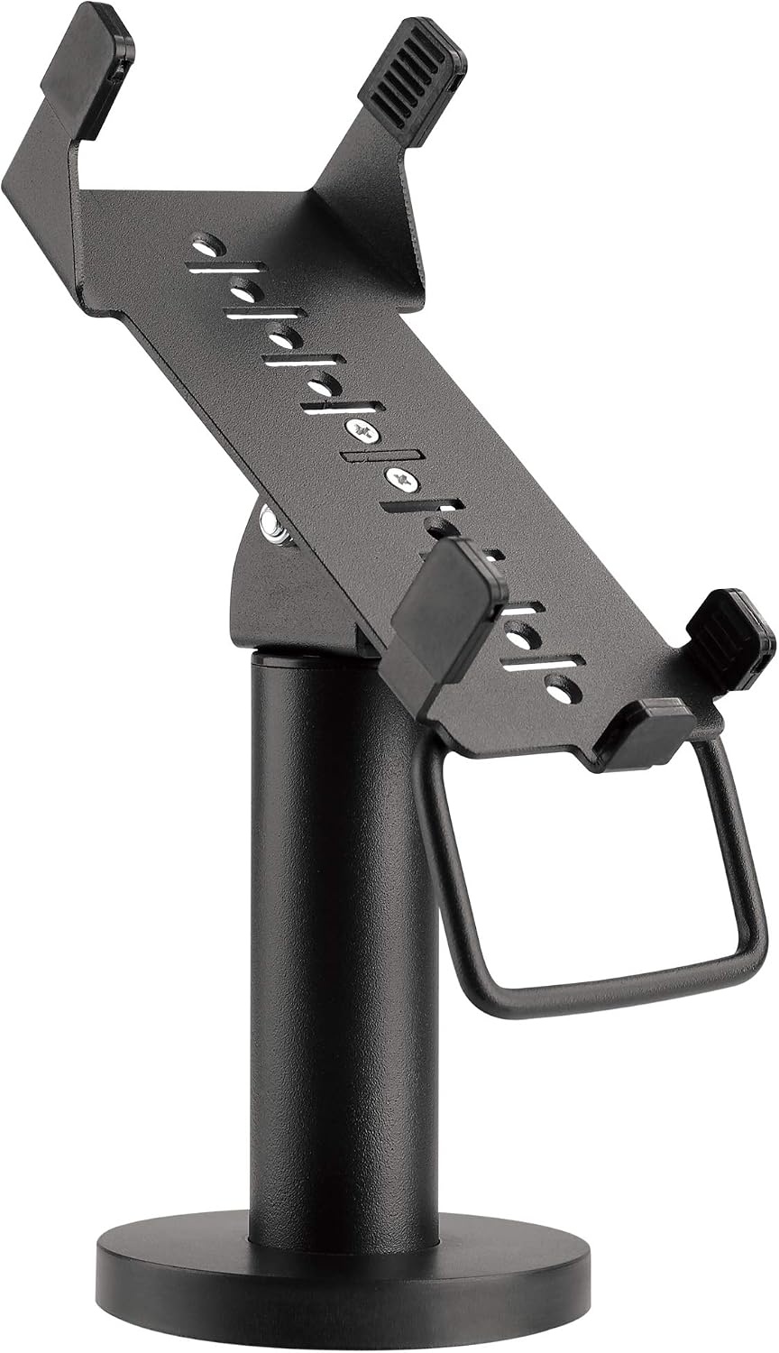 image:imageMountIt POS Credit Card Terminal Stand Compatible with VeriFone VX520 BoltDown Base Tilt Swivel Height Adjustable