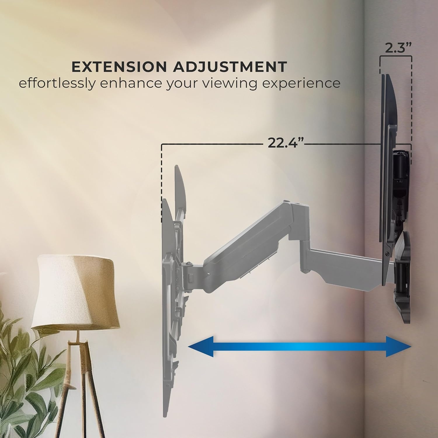 image:imageMountIt Pull Down TV Mount Drop Down Wall Mount with Gas Spring Arm HeightAdjustable TV Mount for 3780 Inch TVs Full Motion Swivel Tilt Bracket for Fireplace Fits VESA 600x400 Up to 88 lbs