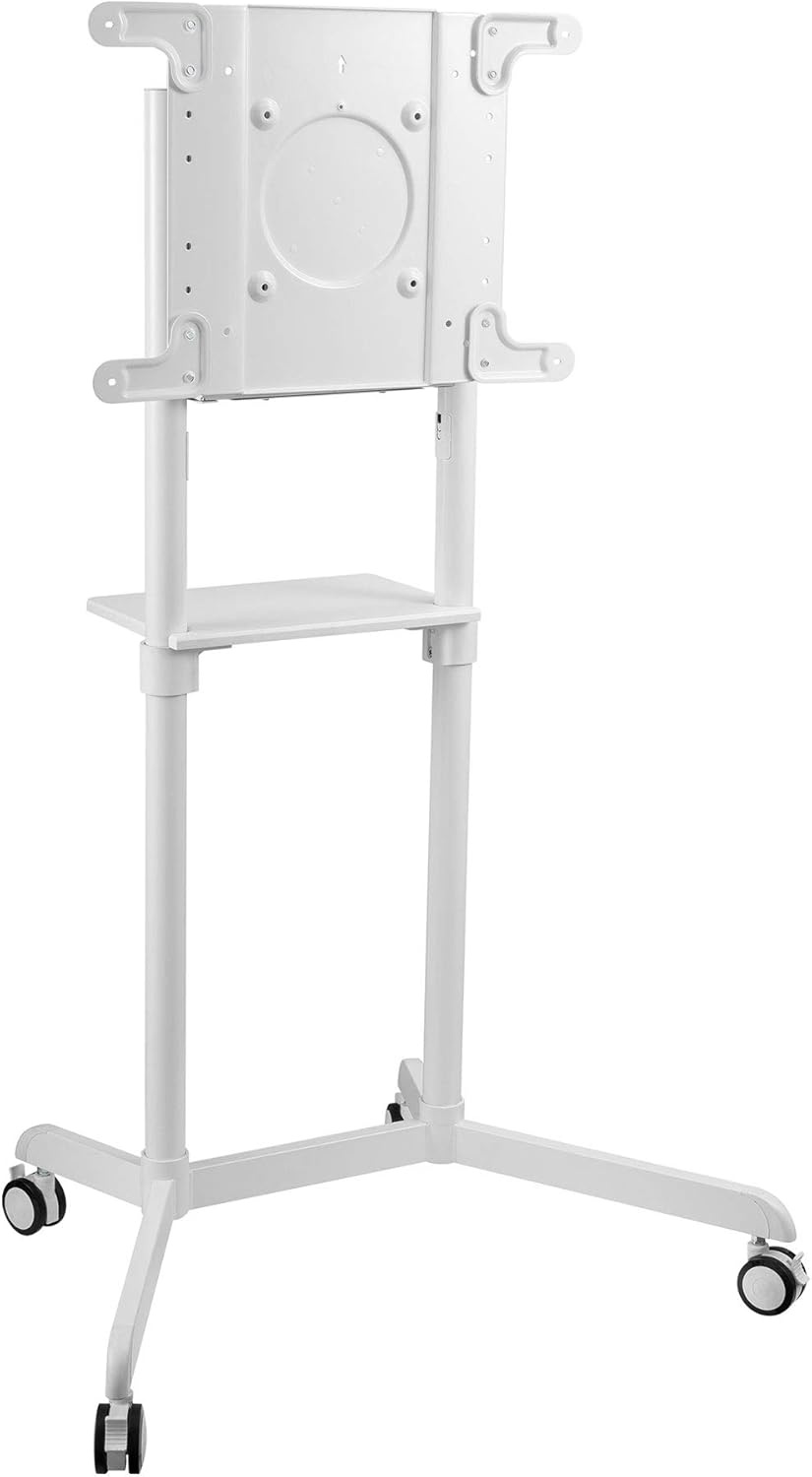 image:imageMountIt Rolling TV Stand with Shelf amp Cable Management Portrait amp Landscape Rotation Locking Wheels 3770 154 lb Capacity VESA 600x400 Samsung Flip 2 amp Surface Hub 2S Compatible