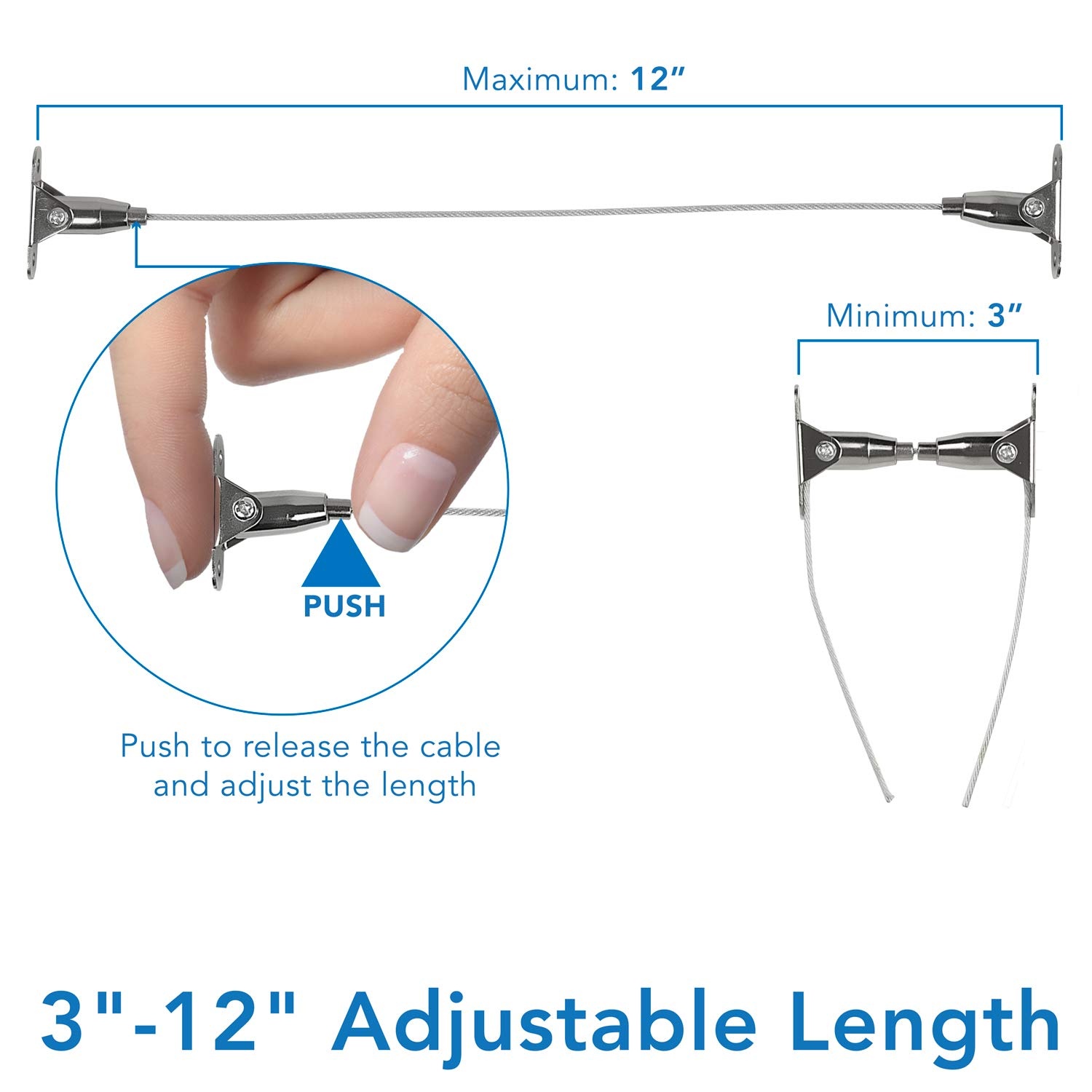 image:imageMountIt Safety Straps for TV Furniture Bookcase Dresser and TV Stands AntiTip Strap Television Anchor Kit for Baby Proofing Earthquake Protection 2 Pack Mounting Hardware IncludedSilver