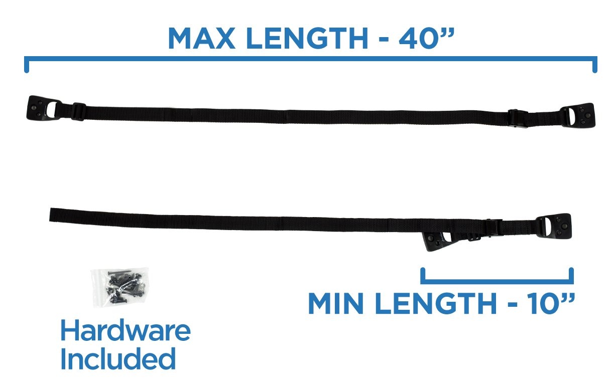 image:imageMountIt Safety Straps for TV Furniture Bookcase Dresser and TV Stands AntiTip Strap Television Anchor Kit for Baby Proofing Earthquake Protection 2 Pack Mounting Hardware IncludedBlack