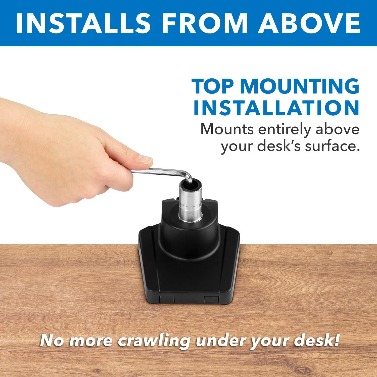image:imageMountIt Single Monitor Arm Desk Mount for 2432 Inch Computer Screens Full Motion Aluminum Stand VESA 75x75 100x100 Holds up to 176 lbs Cable Management CClamp and Grommet Base Black