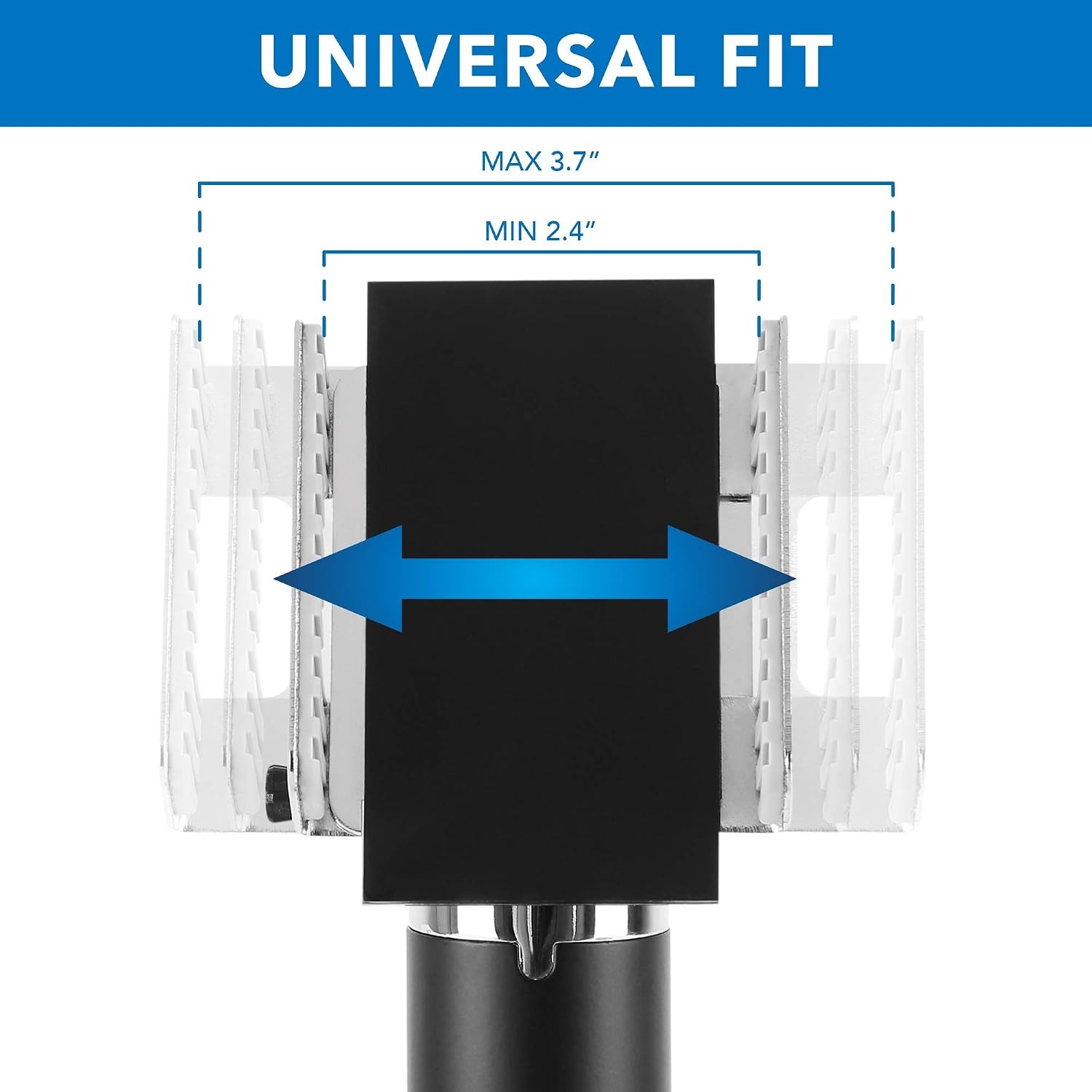 image:imageMountIt Universal Credit Card POS Terminal Stand for VeriFone Ingenico First Data Card Readers Adjustable Clamp Width With Tilt Swivel Adhesive or Bolt Down Installation