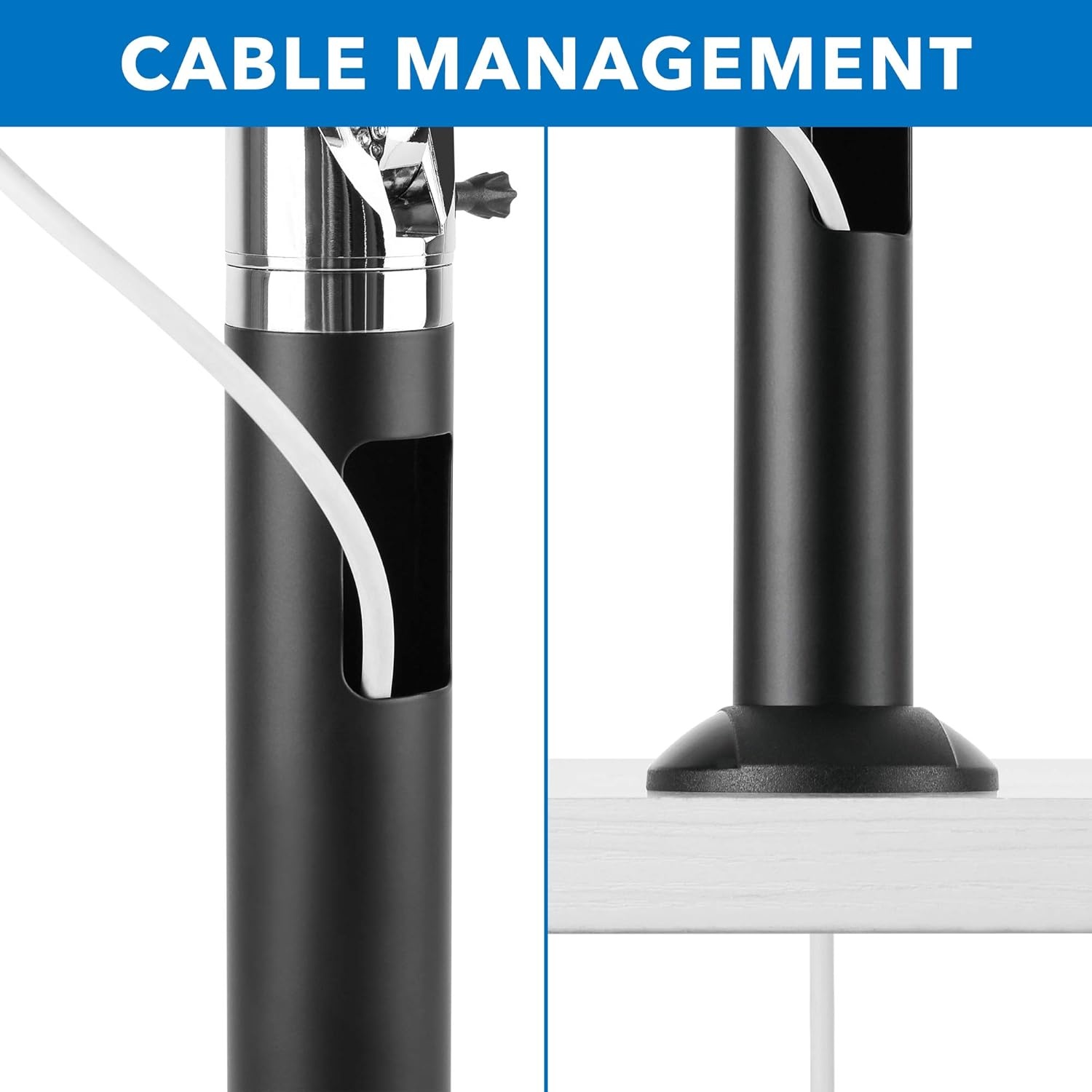 image:imageMountIt Universal Credit Card POS Terminal Stand for VeriFone Ingenico First Data Card Readers Adjustable Clamp Width With Tilt Swivel Adhesive or Bolt Down Installation