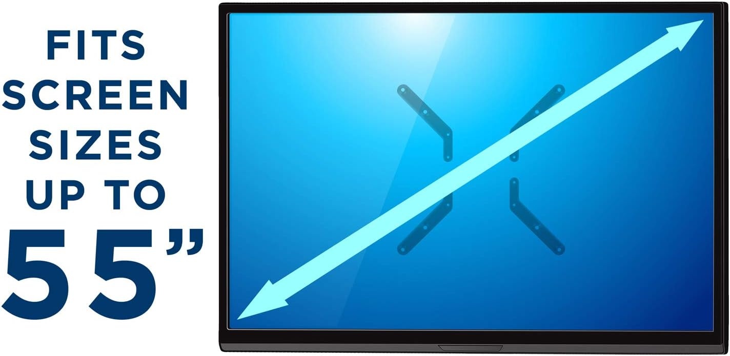 image:imageMountIt VESA Mount Adapter Kit TV Wall Mount Bracket Adapter Converts 200x200 mm Patterns to 300x300 and 400x400 mm Fits Most 32 Inch to 55 Inch TVs Hardware Included