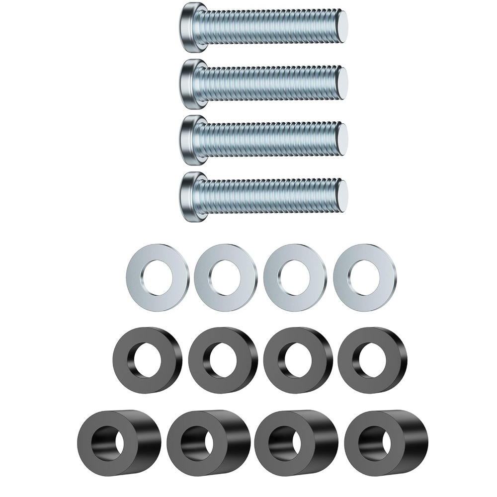 image:imageMountIt M8 TV Mounting Hardware Kit Includes M8 x 35mm Screws 5mm amp 15mm Spacers Washers TV Screw Set for Wall Mount Installation Compatible with Samsung LG Sony Vizio amp More