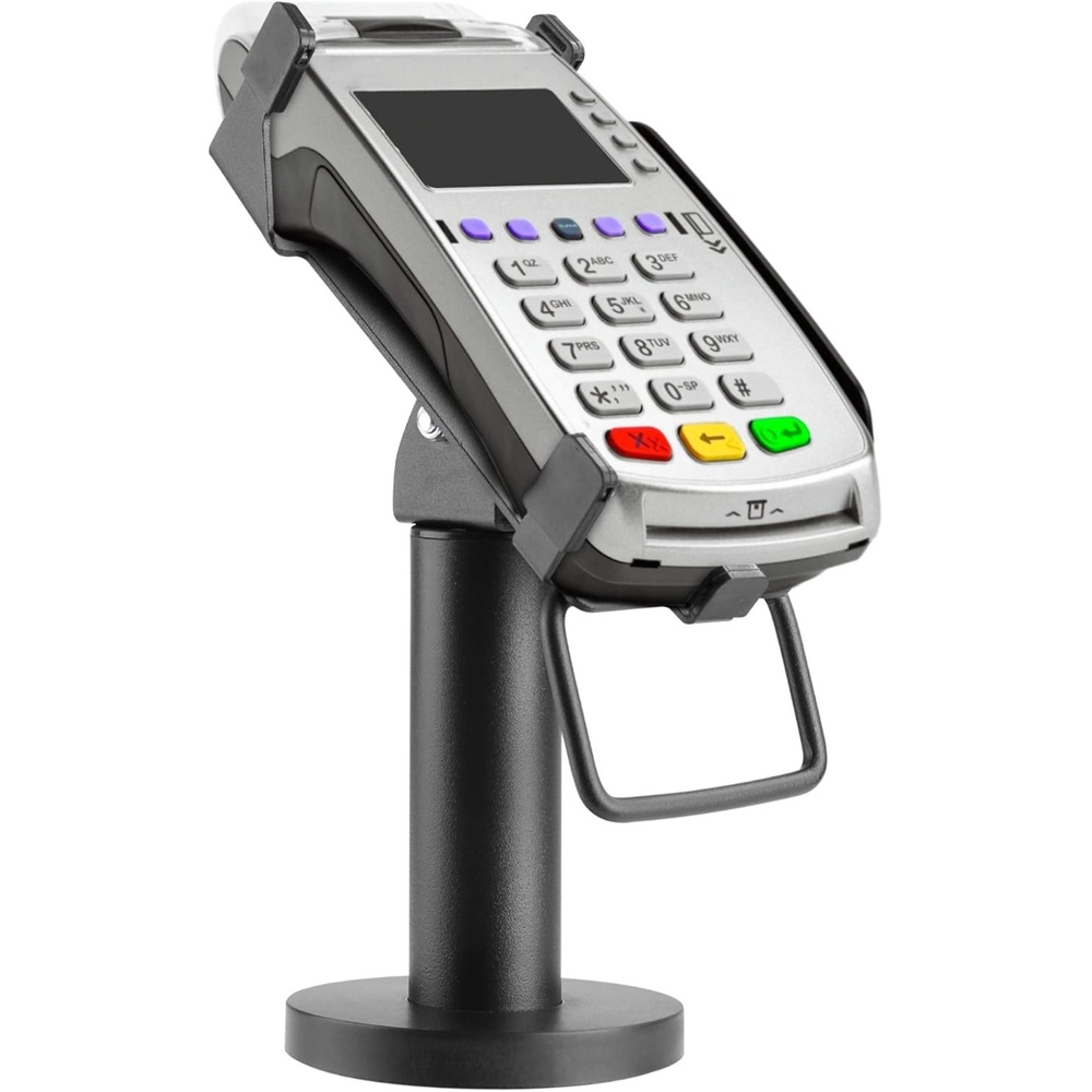 image:imageMountIt POS Credit Card Terminal Stand Compatible with VeriFone VX520 BoltDown Base Tilt Swivel Height Adjustable