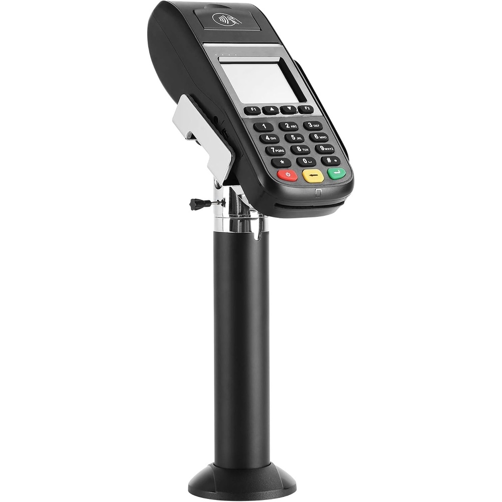image:imageMountIt Universal Credit Card POS Terminal Stand for VeriFone Ingenico First Data Card Readers Adjustable Clamp Width With Tilt Swivel Adhesive or Bolt Down Installation