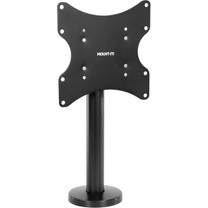 image:imageMountIt Bolt Down TV Stand AntiTip Swivel Tabletop TV Mount for 2343 Screens up to 110 lbs VESA 100x100 to 200x200 LowProfile Desktop TV Base for Desk or Bedroom Steel Black