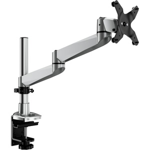 image:imageMountIt CLiX Series Single Monitor Desk Mount Full Motion Articulating Arm TAACompliant Computer Monitor Arm 1334 up to 30 lbs VESA 75x75 100x100 Premium Aluminum Clamp Grommet Silver