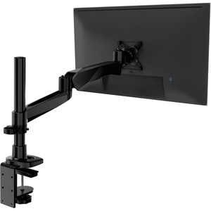 image:imageMountIt CLiX Series Single Monitor Desk Mount Gas Spring Arm TAACompliant Computer Monitor Mount 1332 up to 198 lbs VESA 75 100 Full Motion Premium Aluminum Clamp Grommet Black