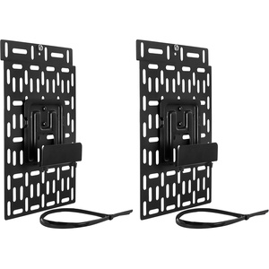 image:imageMountIt Cable Box Mount Behind TV  Adjustable Universal Mounting Bracket for Streaming Devices Router Modem DVD  Wall and Behind TV Compatible Steel0 Pack of 2