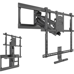 image:imageMountIt Fireplace Mantel TV Wall Mount Above Fireplace Height Adjustable TV Mount Pull Down Mantle Mount with Spring Assist 6585 inches VESA 100x100 to 800x500 max 110 lb WeightFor 42  65 TV  17655 Lbs