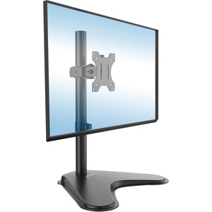 image:imageMountIt Free Standing Monitor Stand for Desktops  Single Monitor Mount  VESA 75 100 Compatible Displays  Height Adjustable Tilt Swivel Rotating  Fits 215 23 24 27 28 29 32 Inch Computer Screen
