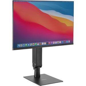 image:imageMountIt Freestanding Single Monitor Arm 17 to 32 Height Adjustable Tension Adjustable Spring Mechanism Monitor Stand Max VESA 100x100 Swivel Rotation Instant Height Adjustment Black