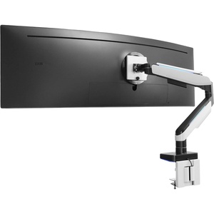 image:imageMountIt HeavyDuty Ultrawide Monitor Arm up to 49 44 lb Capacity Desk Mount for Curved amp Widescreen Monitors Compatible with Samsung Odyssey G9 Gas Spring RGB Lighting VESA 75x75 amp 100x100