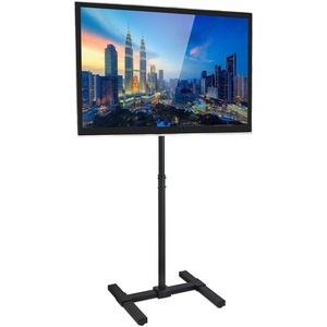 image:imageMountIt Portable TV Floor Stand  Universal Pedestal for 1342 Inch TVs and Monitors  Height Adjustable 29552 Inches  VESA up to 200x200 mm  Lightweight Indoor amp Outdoor TV Mount with Tilt