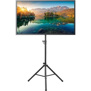 image:imageMountIt Tripod TV Stand  Portable TV Tripod for Flat Screens 3270 Inch  IndoorOutdoor Height Adjustable Stand VESA 200x200 to 600x400 for LCD LED OLED Curved TVs Holds up to 77lbs
