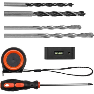 image:imageMountIt Universal TV Mount Installation Kit 7Piece Set Includes 2 Wood Drill Bits 2 Concrete Drill Bits 1 Stud Finder with Bubble Level 1 Tape Measure 1 Philipps Screwdriver