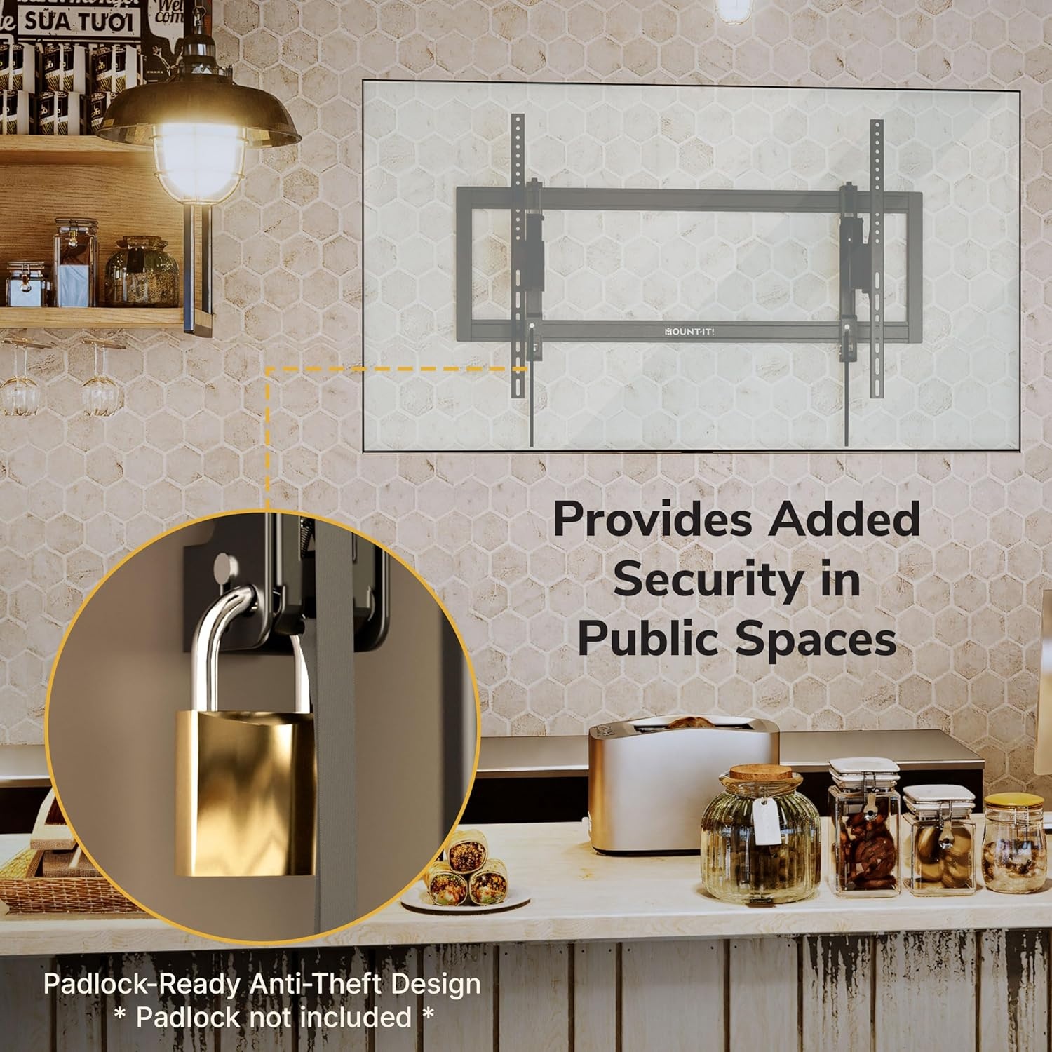 image:imageMountIt Advanced Extendable Tilt TV Wall Mount for 55105 Inch TVs Low Profile 21 HeavyDuty Bracket with 68 Extension Tilt amp Swivel Universal VESA up to 1000600 mm Fits 162432 Studs
