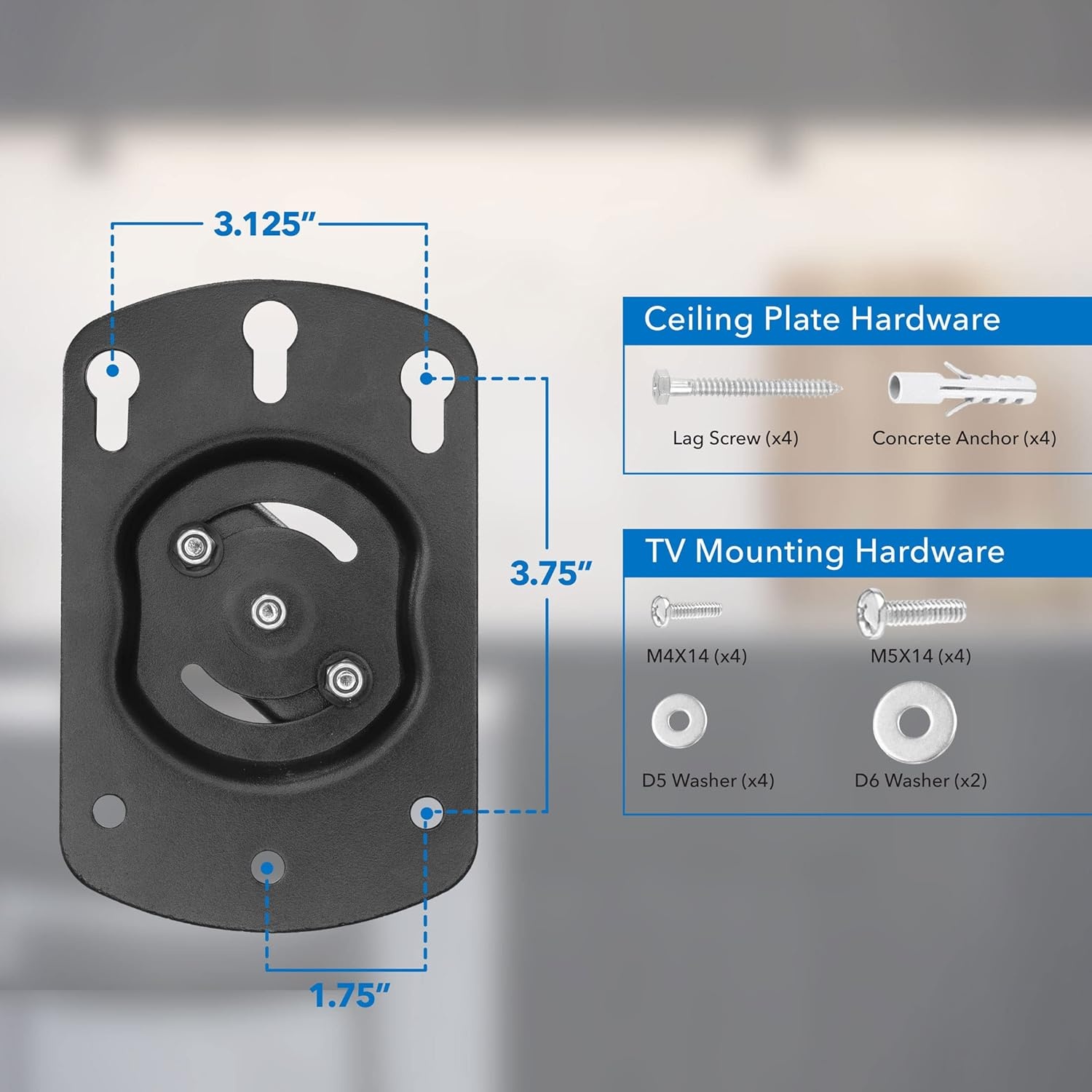 image:imageMountIt Flip Down TV amp Monitor Mount Under Cabinet amp Ceiling Bracket for Kitchens RVs amp Small Spaces Fits 1337 Inch Screens VESA 75x75 100x100 200x200 Tilt amp Swivel 44 lbs Capacity1737 Inch Screens