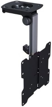 image:imageMountIt Flip Down TV amp Monitor Mount Under Cabinet amp Ceiling Bracket for Kitchens RVs amp Small Spaces Fits 1337 Inch Screens VESA 75x75 100x100 200x200 Tilt amp Swivel 44 lbs Capacity1737 Inch Screens