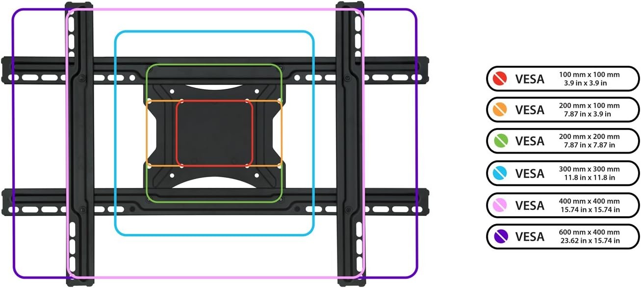 image:imageMountIt Full Motion Articulating TV Wall Mount Bracket for 3270 Plasma LED LCD Flat Screens up to 100 Pounds and 600x400 VESA Tilt Swivel Extend Compress