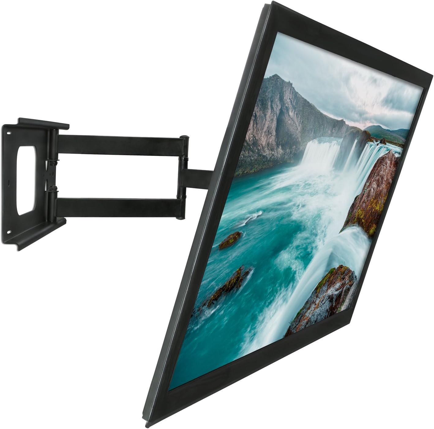 image:imageMountIt Full Motion Articulating TV Wall Mount Bracket for 3270 Plasma LED LCD Flat Screens up to 100 Pounds and 600x400 VESA Tilt Swivel Extend Compress