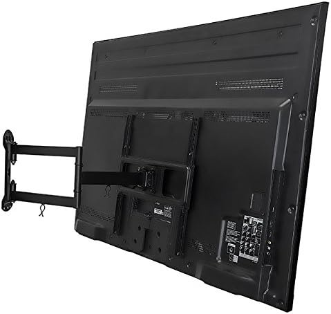 image:imageMountIt Full Motion TV Wall Mount 24 Inch Long Extension Arm Fits 32 to 55 Inch Flat or Curved TVs VESA 75x75 to 400x400mm Swivel Tilt Rotate HeavyDuty Steel 77 lbs Capacity