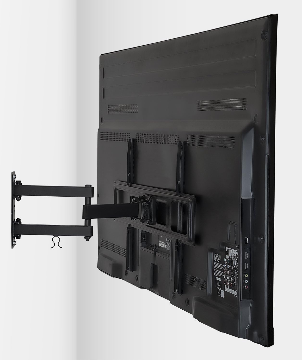 image:imageMountIt Full Motion TV Wall Mount Single Stud Installation Swivel Tilt amp 17 Extension Single Arm Bracket for 3770 Inch TVs HeavyDuty Steel Fits VESA 100x100600x400 77 lbs Capacity