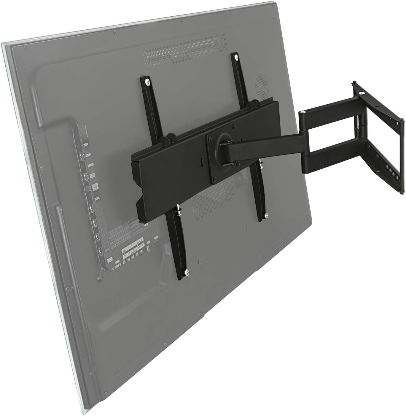 image:imageMountIt Full Motion TV Wall Mount with 173 Extending Swivel Arm VESA Compatible 400x400 and 600x400 Fits 32 35 40 45 50 55 60 65 Inch 110 Lbs Capacity
