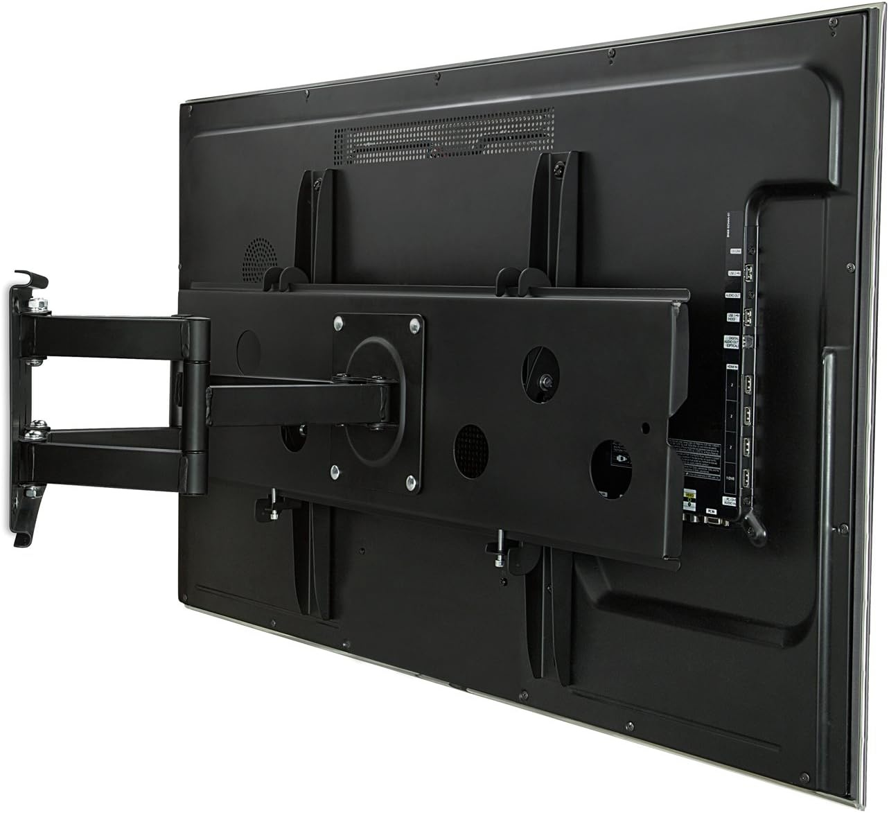 image:imageMountIt HeavyDuty TV Wall Mount Bracket with Full Motion Articulating Dual Arms Swivel Corner Bracket for 42 to 70 inch Screen LCD OLED Plasma 4K Flat Panels 220 Lbs Capacity