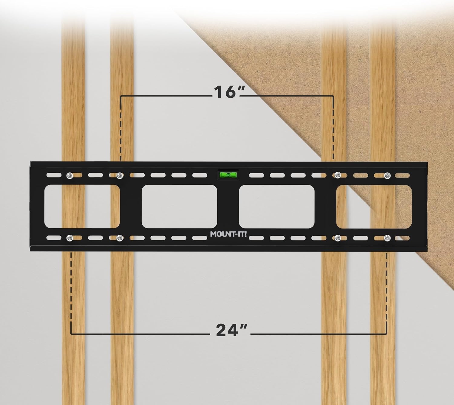 image:imageMountIt HeavyDuty TV Wall Mount for 6590 Inch TVs Tilt TV Wall Mount Holds 220 lbs LowProfile Tilting Bracket Design 800x600mm VESA Secure Stud Mounting for Large Screens