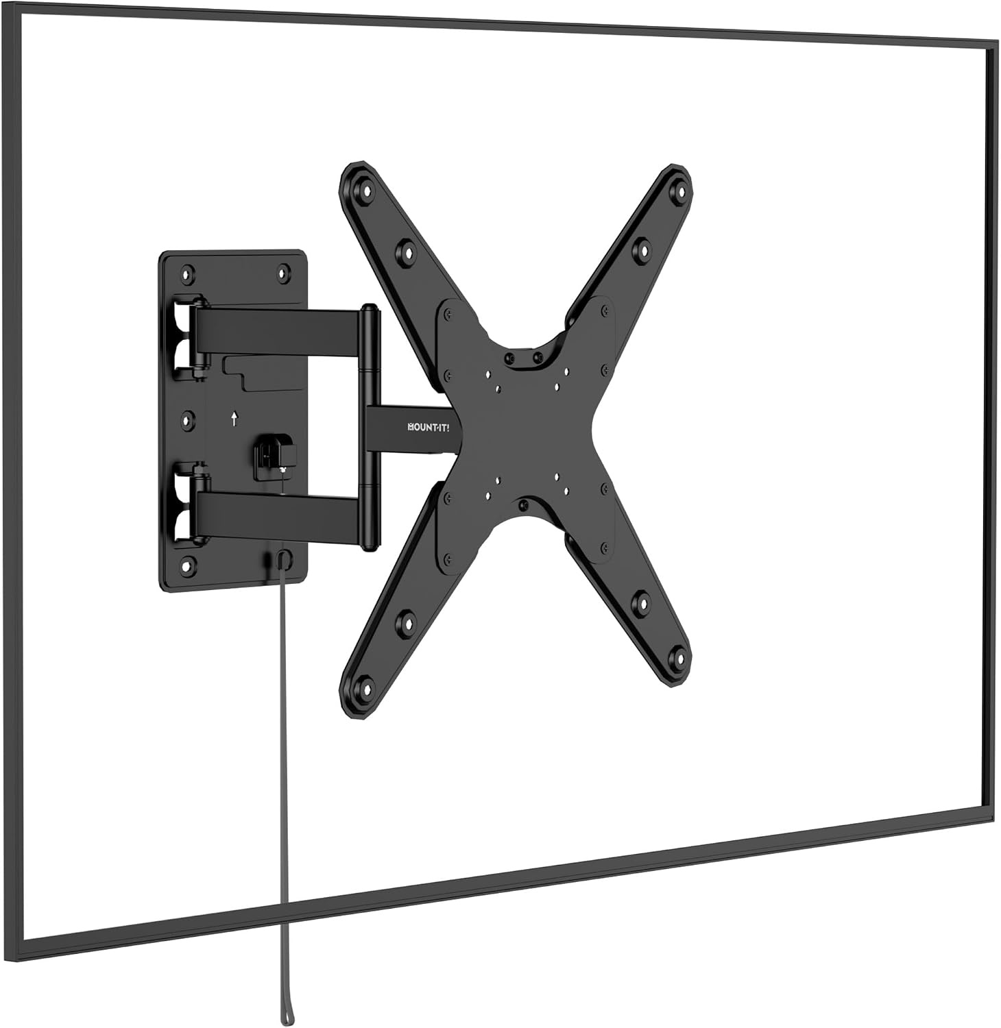 image:imageMountIt Lockable RV TV Mount 2343 Inch Full Motion RV TV Wall Mount for Camper amp Travel Trailer Quick Release Locking Arm RV TV Bracket VESA 75x75200x200 77 lb400x400