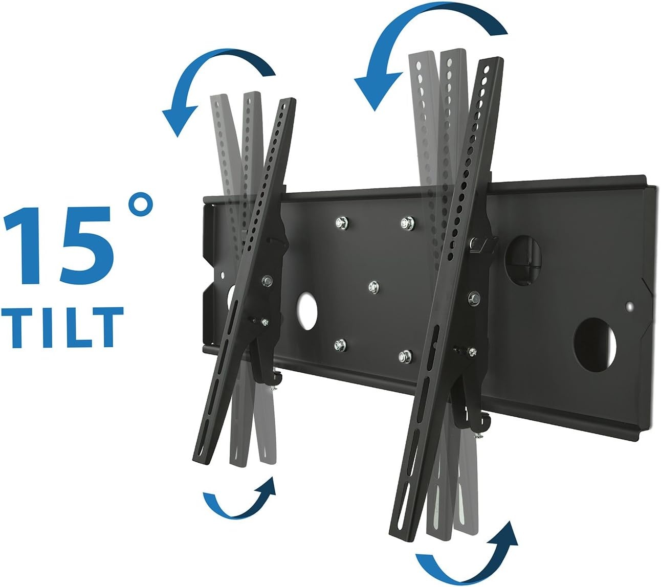 image:imageMountIt Long Arm TV Wall Mount with 26 Inch Extension Swing Out Full Motion Design for Corner Installation Fits 43 50 55 60 65 70 Inch Flat Screen TVs 220 Lb Capacity