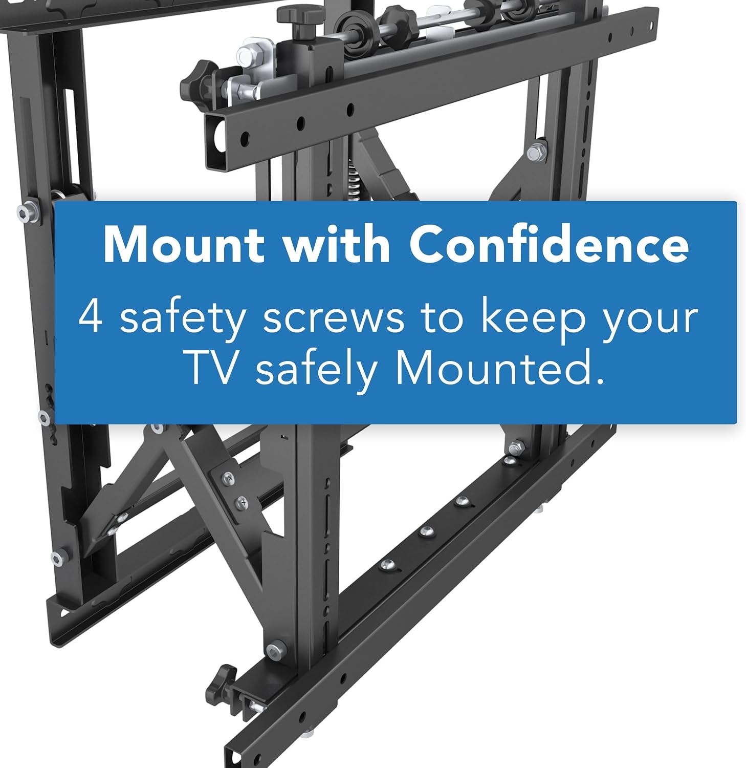 image:imageMountIt PopOut Video Wall Mount for 3770 TVs UL Certified Commercial Grade 110 lbs VESA 200x200400x400 Tilt amp Rotation Modular Menu Board System for Digital Signage