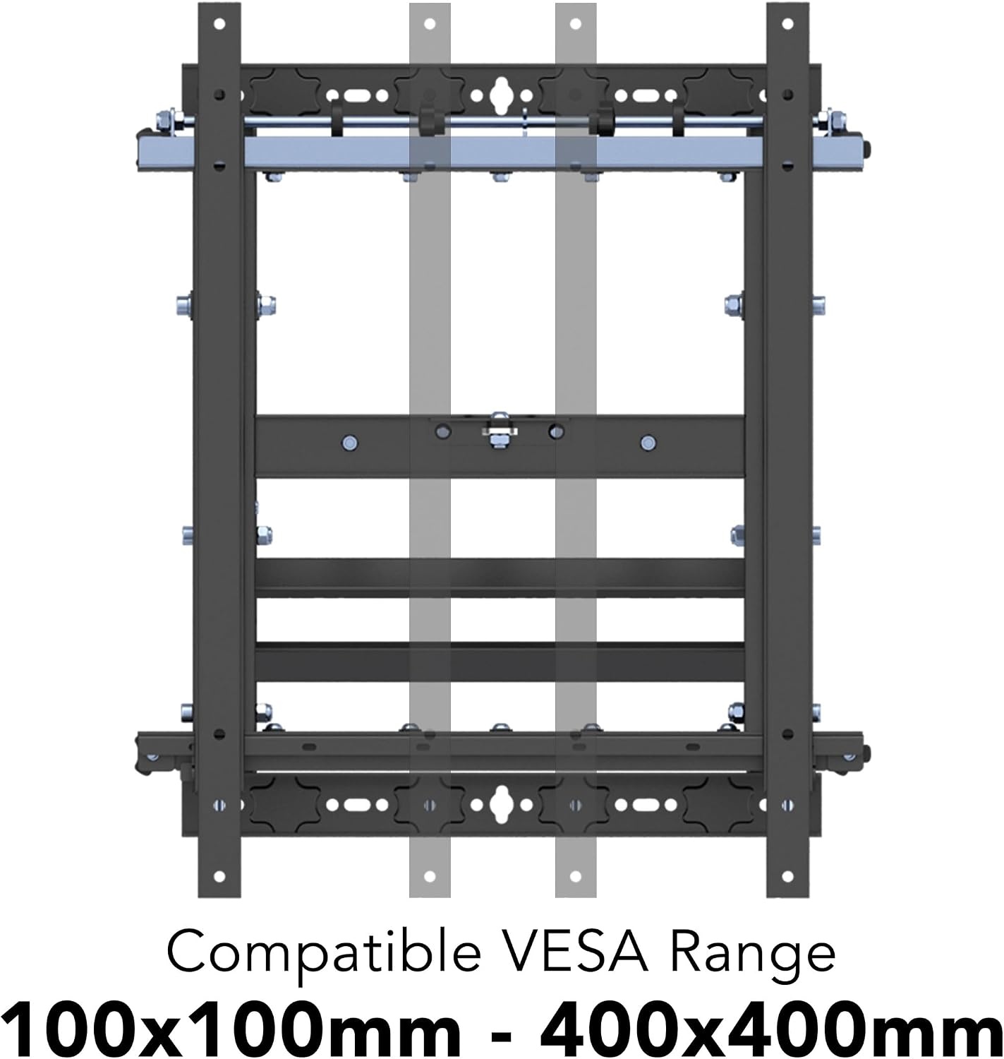 image:imageMountIt PopOut Video Wall Mount for 3770 TVs UL Certified Commercial Grade 110 lbs VESA 200x200400x400 Tilt amp Rotation Modular Menu Board System for Digital Signage