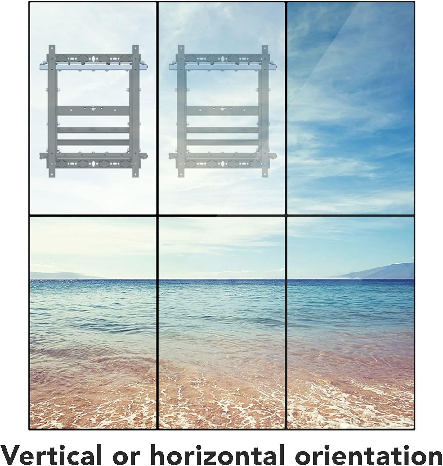 image:imageMountIt PopOut Video Wall Mount for 3770 TVs UL Certified Commercial Grade 110 lbs VESA 200x200400x400 Tilt amp Rotation Modular Menu Board System for Digital Signage