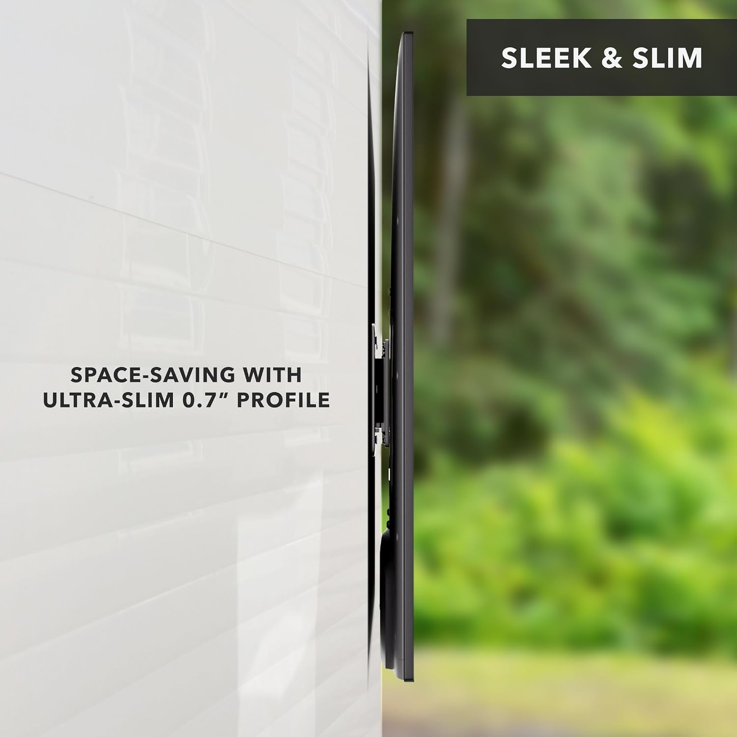 image:imageMountIt RV TV Mount RustProof Polymer Dual Wall Plates amp QuickRelease UltraSlim 07 Profile Fits 1343 TVs up to 30 lbs VESA 75x75 amp 100x100 IndoorOutdoor Camper Bracket