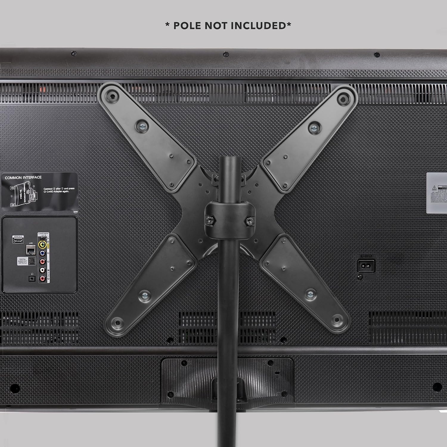 image:imageMountIt TV Pole Mount Fits 32 to 55 Screens Universal VESA 75x75 to 400x400 FullMotion Tilt Swivel amp Rotate Clamps to 11 196 Diameter Poles Ideal for Gazebos Trade Shows amp POS32 55