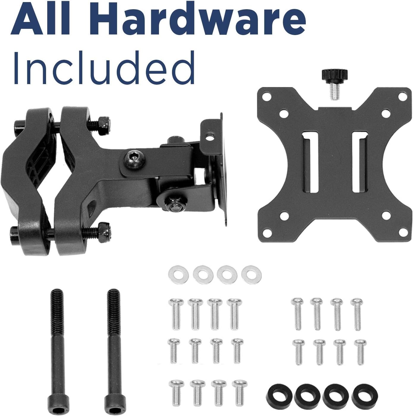 image:imageMountIt TV Pole Mount Fits 32 to 55 Screens Universal VESA 75x75 to 400x400 FullMotion Tilt Swivel amp Rotate Clamps to 11 196 Diameter Poles Ideal for Gazebos Trade Shows amp POS17 32
