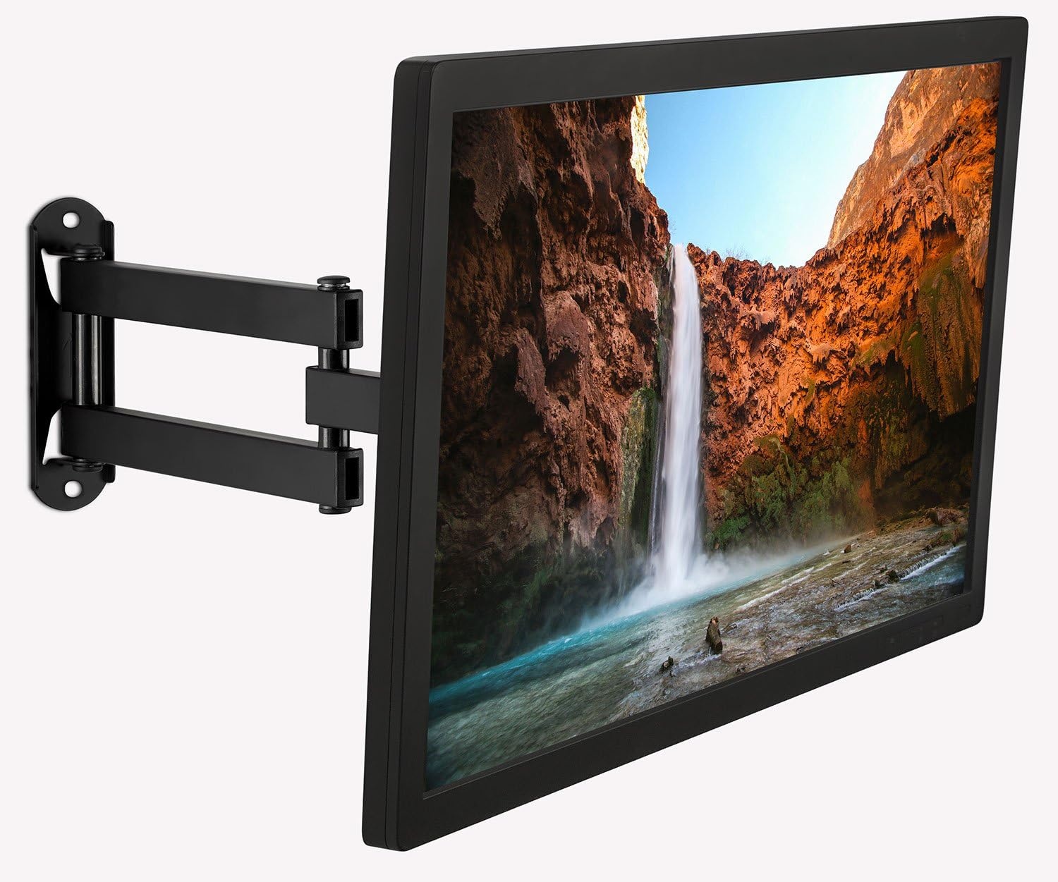 image:imageMountIt TV Wall Mount Bracket with Full Motion Arm Fits 1342 Flat Screen TVs VESA 75 100 200 55lb Weight Capacity with 15 Extension