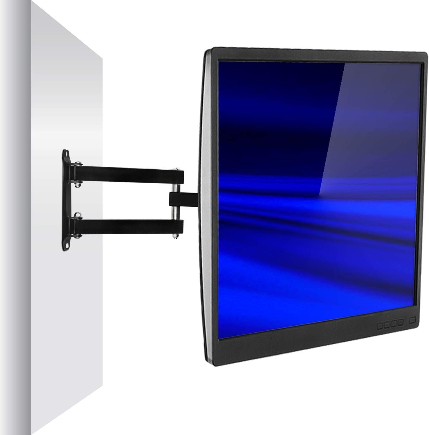 image:imageMountIt TV Wall Mount Full Motion LCD LED 4K TV Swivel Bracket for 2355 inch Screen Size Compatible with VESA 400x400 66 lbs Capacity MI2065L Black