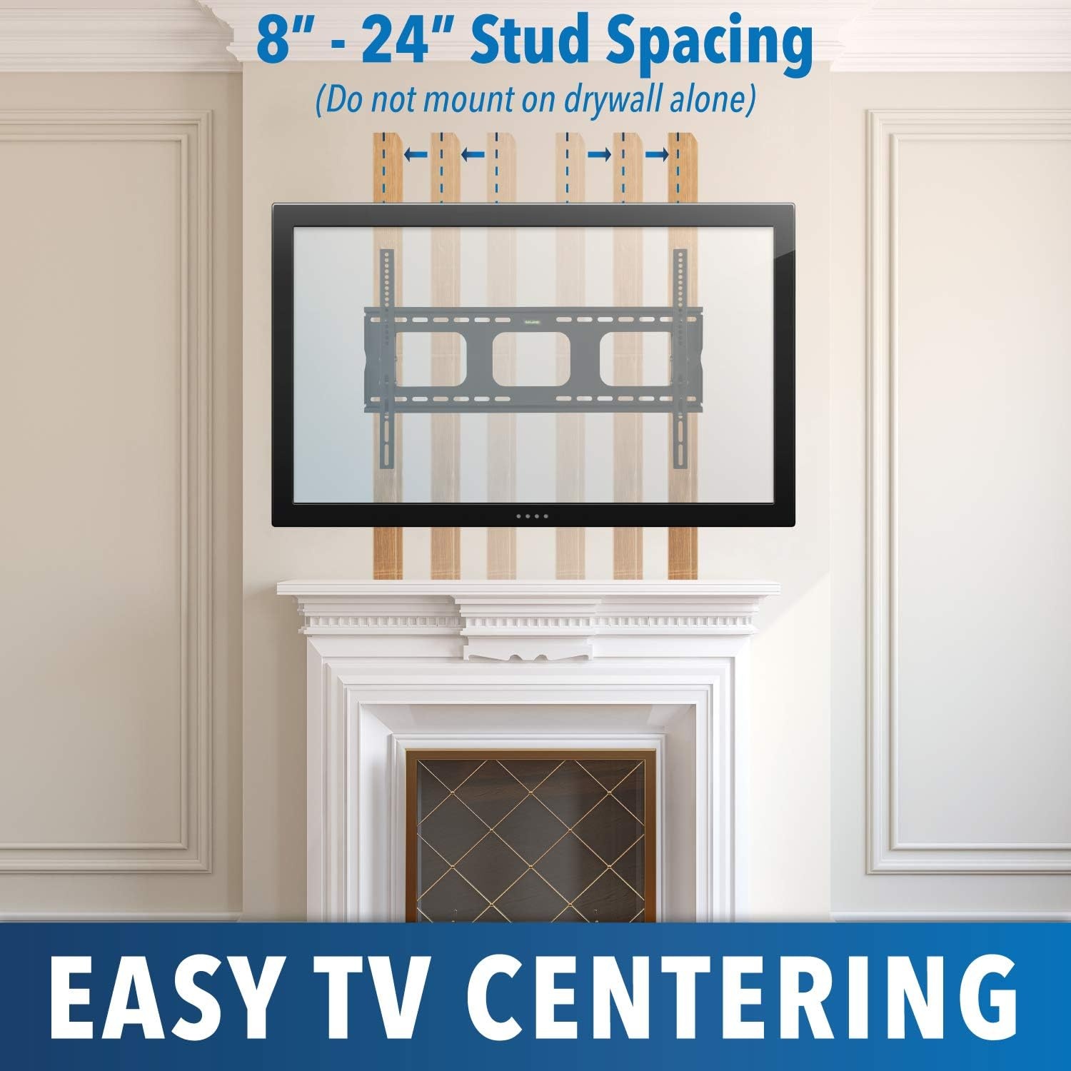 image:imageMountIt Tilting TV Wall Mount Bracket for 3265 inch LCD LED Plasma Flat Screen TV Universal Heavy Duty Television Mount with 175 lbs Load Capacity 15 Degree Tilt Max VESA 600x400