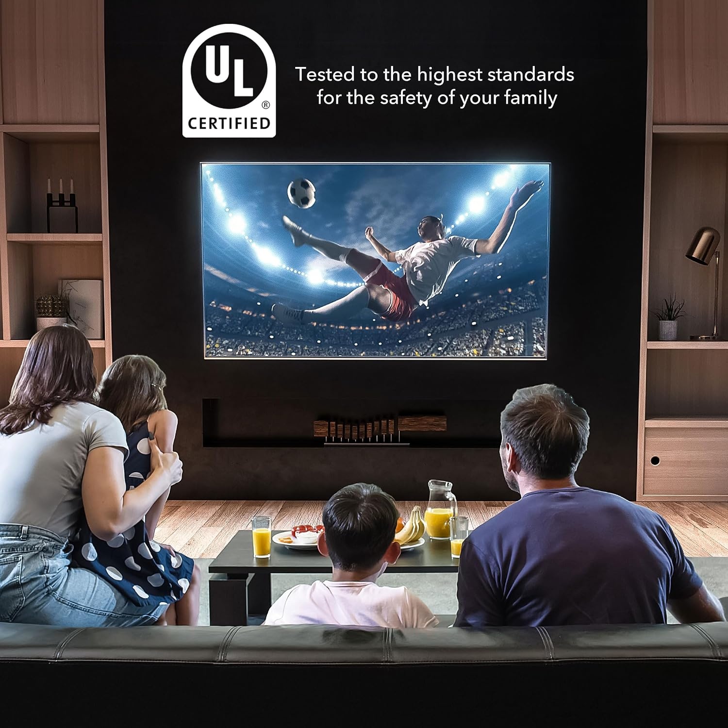 image:imageMountIt UL Certified Heavy Duty Full Motion TV Wall Mount for Most 3780 Inch Flat Screen TVs Wall Mount Bracket Max VESA 600x400 Holds up to 110lb Full Motion TV Mount 55 inch 65 inch 80 inch