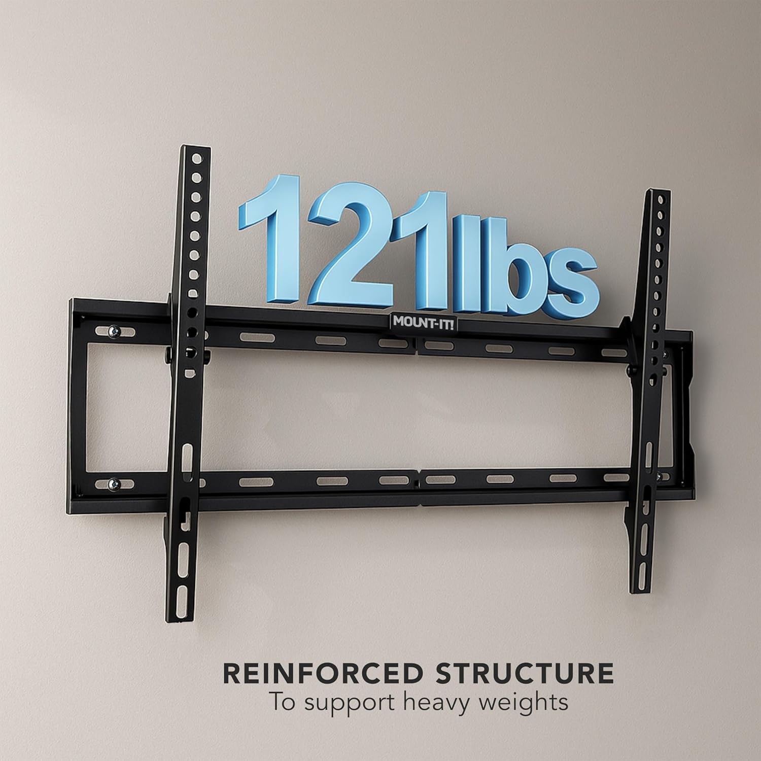 image:imageMountit Slim Tilting TV Wall Mount Bracket Low Profile Tilt TV Mount for Samsung Sony Vizio TCL LG Sharp 32 to 65 Inch LCDLED4K TVs