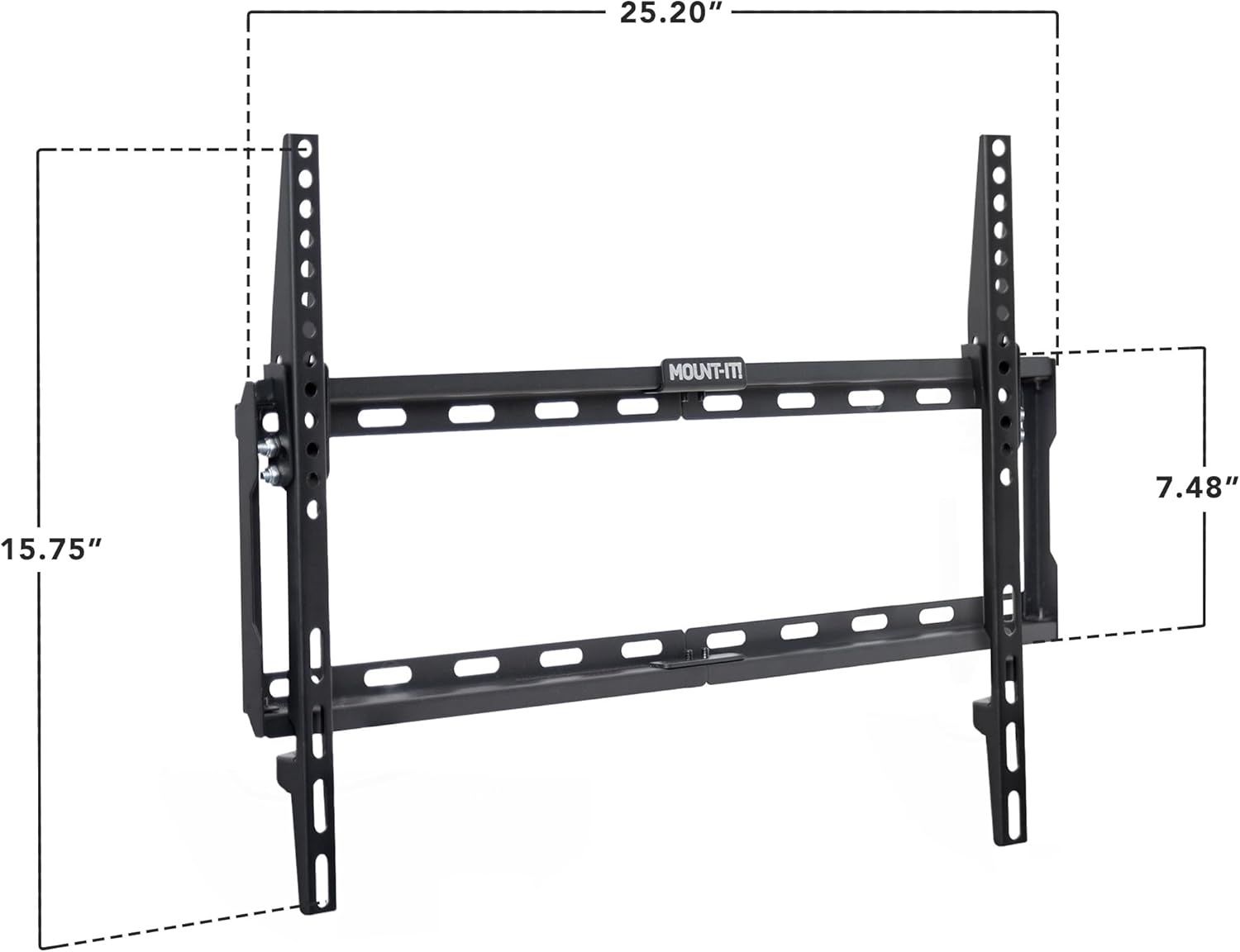 image:imageMountit Slim Tilting TV Wall Mount Bracket Low Profile Tilt TV Mount for Samsung Sony Vizio TCL LG Sharp 32 to 65 Inch LCDLED4K TVs