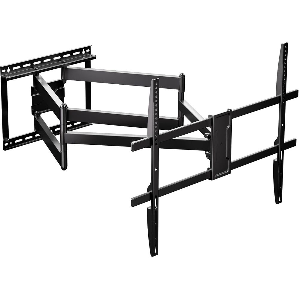 image:imageMountIt Corner Long Arm Full Motion TV Wall Mount Extra Long 425Inch Extension HeavyDuty Dual Arm Bracket for 43100 Inch TVs Swivel Tilt Level Adjustment Max VESA 800x600 132 lbs